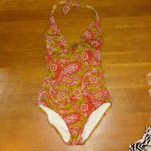 Sale! J.Crew Paisley Halter One Piece